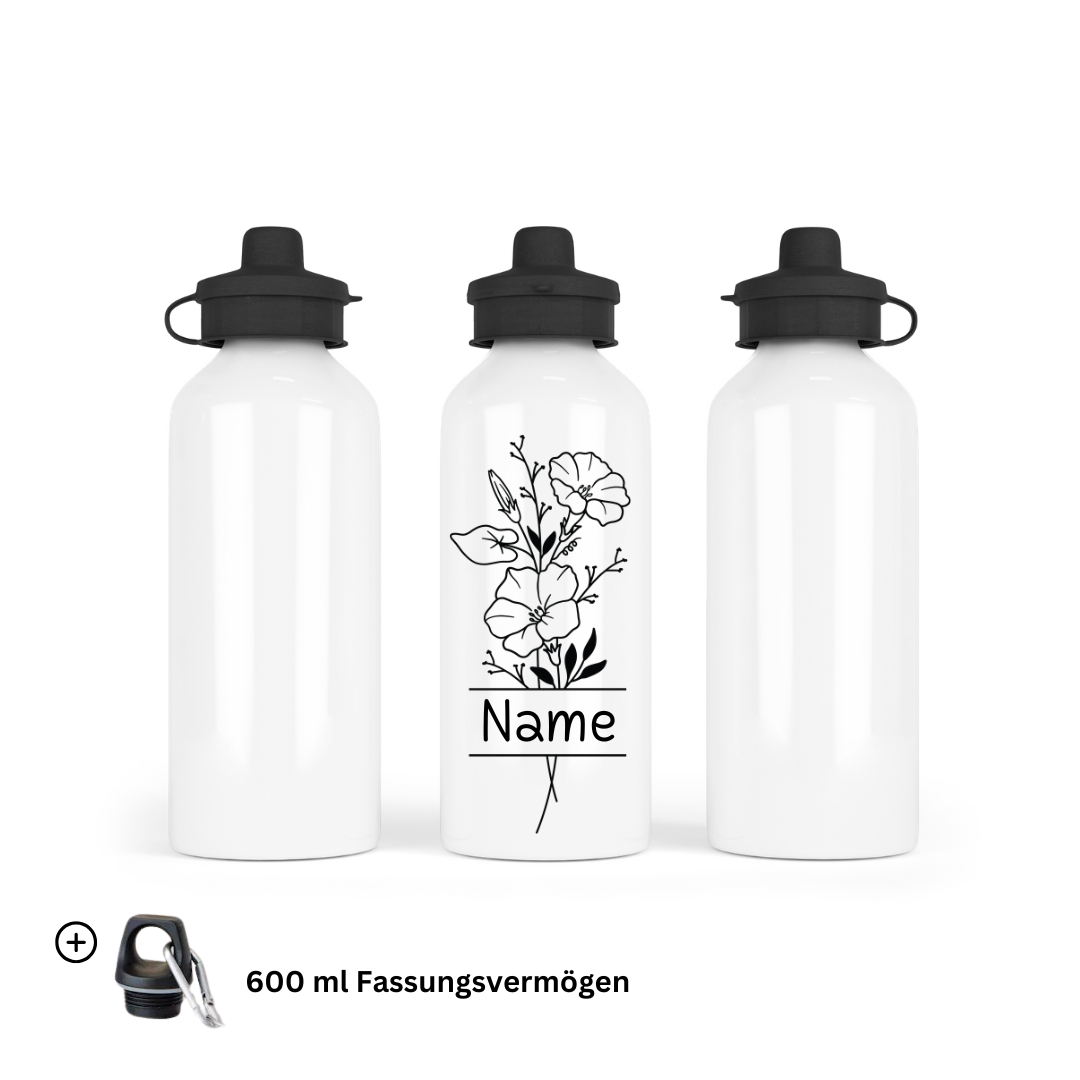 Born in September - Water Bottle 600ml Mouthpiece &Carabiner