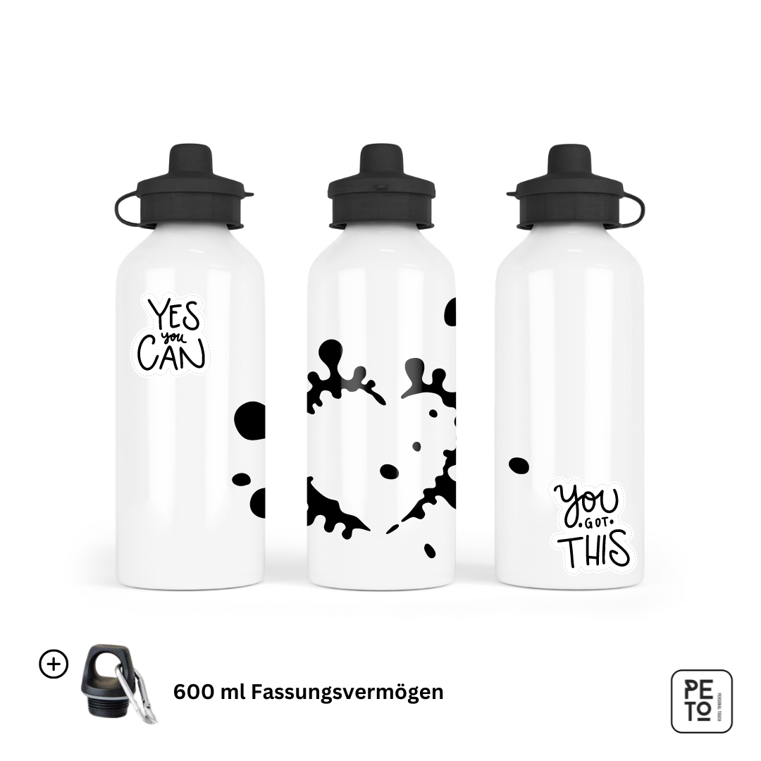 Luna Water Bottle 600ml Mouthpiece &Carabiner