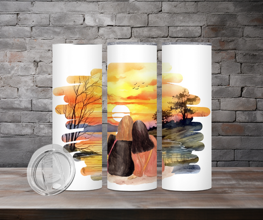 Tumbler - Sunset Girlfriends sitting