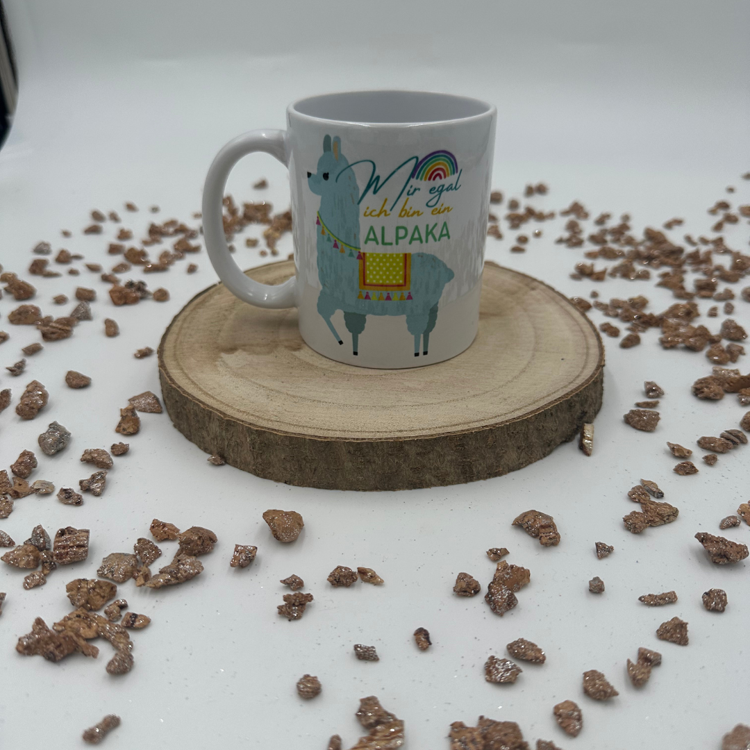 Mug - I dont care i am an Alpaca blue