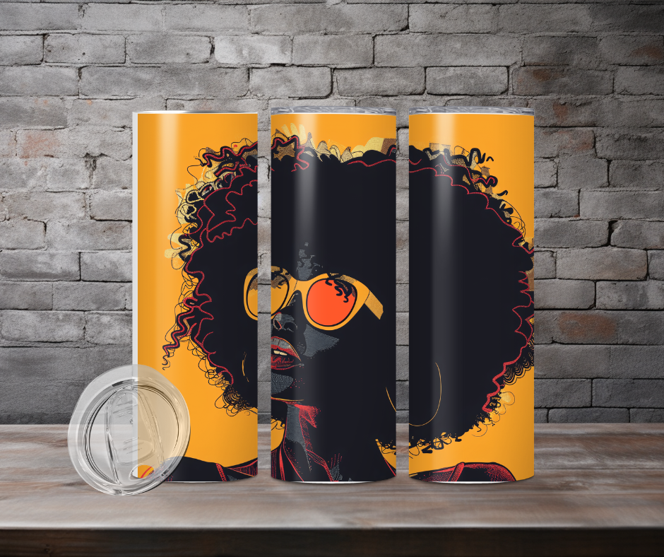 Tumbler - Yellow sunglasses