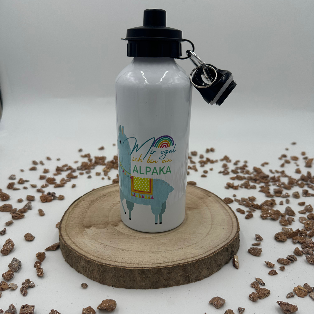 Bottle - I dont care i am an Alpaca blue