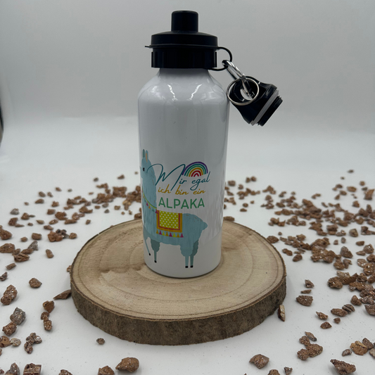 Bottle - I dont care i am an Alpaca blue