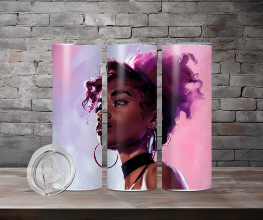 Tumbler - Pink lights 2