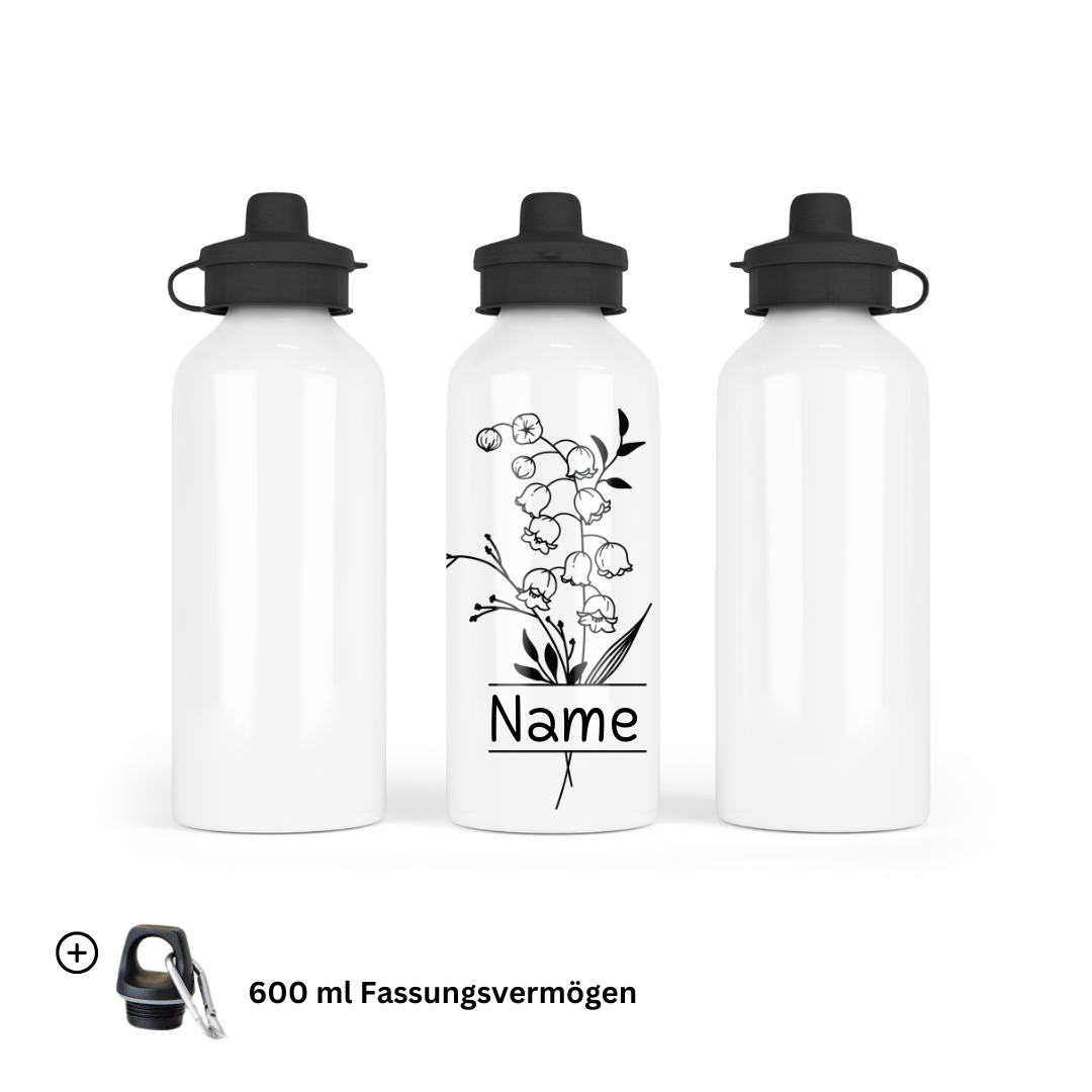 Born in May - Water Bottle 600ml Mouthpiece &Carabiner