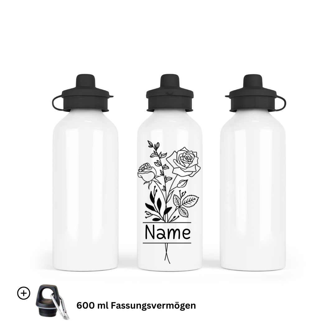 Born in June - Water Bottle 600ml Mouthpiece &Carabiner