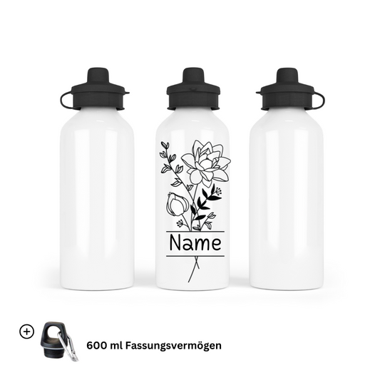 Born in July - Water Bottle 600ml Mouthpiece &Carabiner