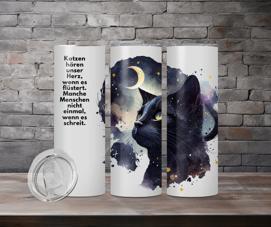 Tumbler - Cat moonnight
