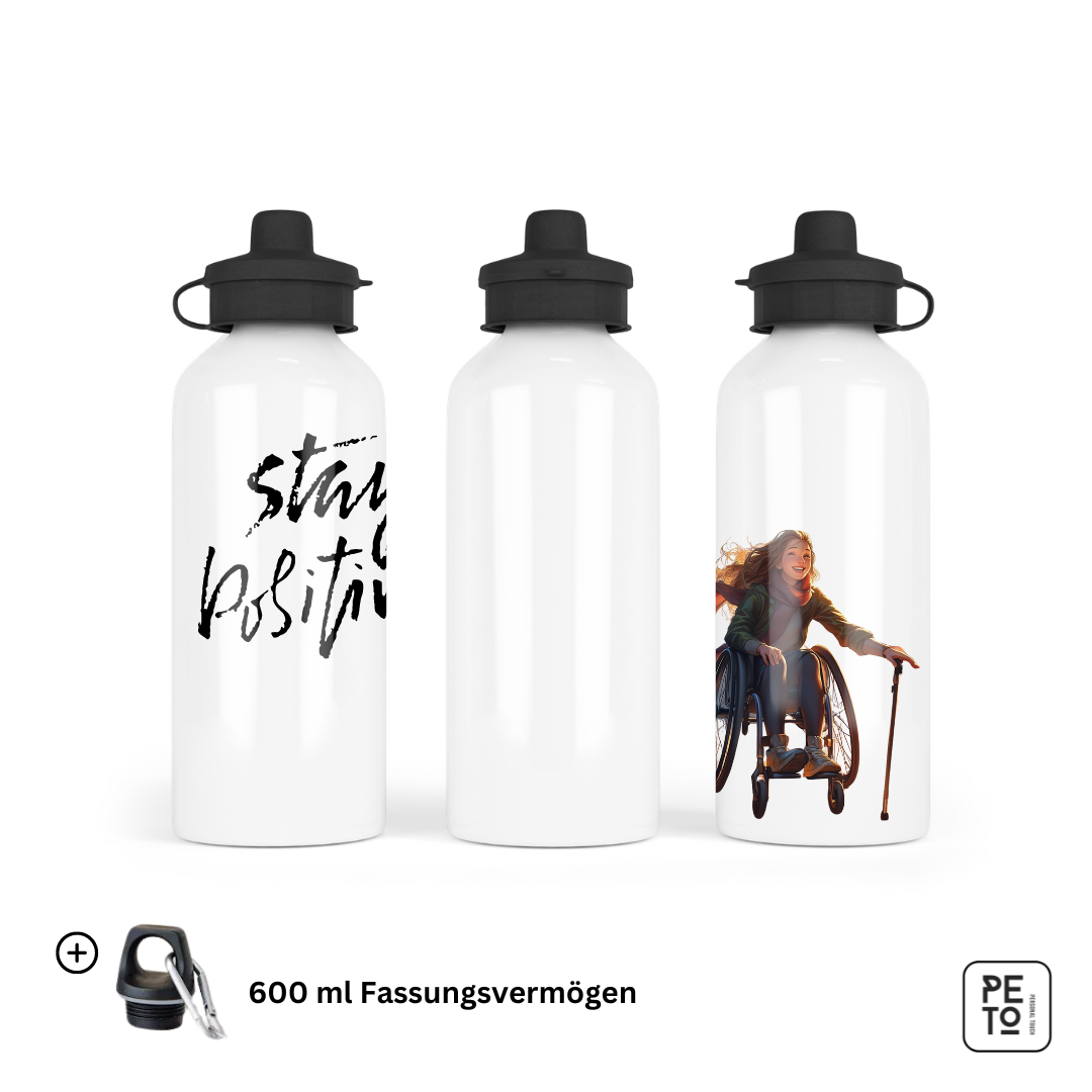 Luna Water Bottle 600ml Mouthpiece &Carabiner